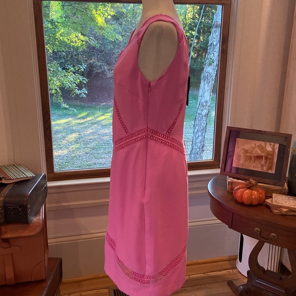 NWT Banana Republic Lace Trim Dress, Pink SIZE 6!! - Picture 3 of 9